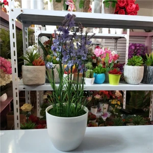 Factory wholesale cheap interior decoration use lavender potted artificial plants