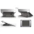 Factory Wholesale Foldable Invisible Thin Laptop Stand for MacBook or Laptop