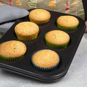 Factory Wholesale Hot Sell Eco-Friendly Bakeware 6 Cavity Cupcake Baking Pan