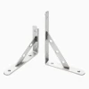 Factory wholesale stainless steel triangular wall brackets for wood panels Fixed laminate brackets for partition boards