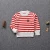 Import Fashion Embroidery Kids Sweater Stripe Cotton Children Knitted Pullover Sweater from China