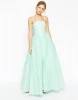 fashion girls sexy prom ball gown dresses premium bandeau long ball gown evening dress