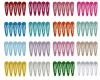 Fashion Solid Color Snap Hair Clips Hair Clips No Slip Metal Hair Barrettes for Girls Women Kids Children Babies