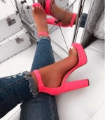 Fashion summer ladies waterproof water proof lady shoes woman shoes high ladies shoes heel platform transparent heels