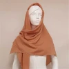 Fashionable tudung scarf wholesale bubble chiffon hijab scarf silk