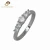 Import Female Fashion Round White Zircon Wedding Ring in 925 Sterling Silver Jewelry Wholesale from China