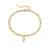Import Fine Versatile Charm Vintage Jewelry 26 Letter Cuban link Stainless Steel Anklet Women from China