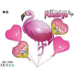 Flamingo balloons animal custom made shape inflatable foil balloons for decoration