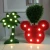 Import Flamingo Cactus Pineapple Cloud shaped desk decoration led light led motif light christmas light from China