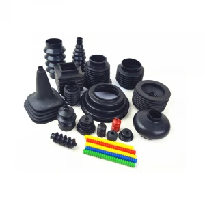 Flexible silicone rubber bellows for rubber seals