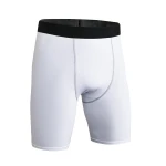 Fluorescence Green Blue Private Label Mens Gym Wear Training Athletic Compression Shorts