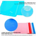 Food grade extra large silicone baking/pastry/rolling mats with measurements