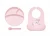 Import Food Grade Silicone Feeding set baby Set of 3 with Baby Feeding Plate Spoon and Bib from China