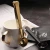 Import Food grade stainless steel brass gold black measuring spoon scoop with bag sealing clip for tea coffee bean from China