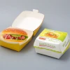 Food  original small disposable packing kraft paper hamburger paper box