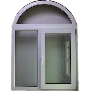 Foshan supplier fenetre en pvc arch window upvc window