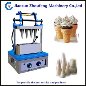 Four 4 head waffle cone machine for export