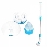 FREE SHIPPING Electric Multi-function Turbo Scrub Brushes Charging Wireless Electric Long Handle Cleaning Brushes Household