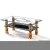Import French style designer cheap home furniture mirrored glass and metal coffee table from China