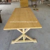 French Style Vintage Solid Pine Wood Folding Farm Dining Table