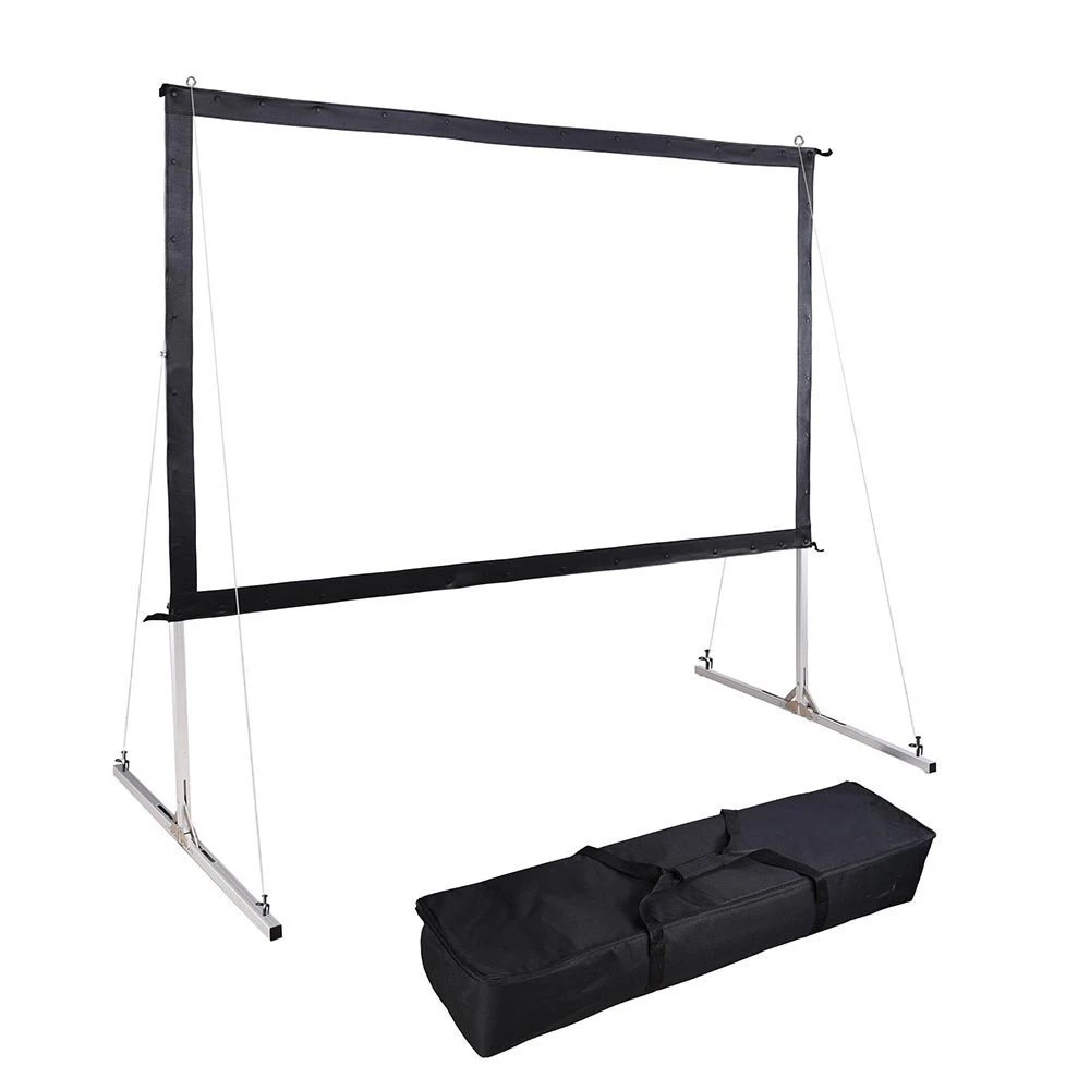 Front Projector Screen 180" 4K Portable Indoor/Outdoor Movie Theater Fast-Folding Screen