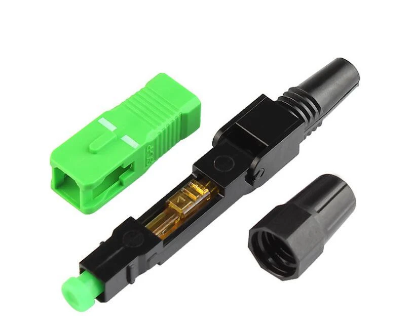 FTTH product SC/APC or SC/UPC esc250d assembly fiber quick connector apply to single mode fiber optic patch cord