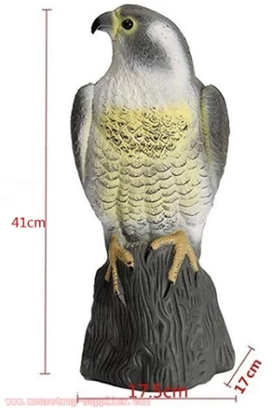Garden Bird Scarecrow Deterrent Repellent Outdoor Hawk Falcon Hunting Decoy