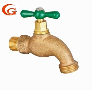 garden faucet garden valve Bronze Water Bibcock "one" Word Handle 3/4*1/2 valve garden