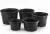 Import Garden Plastic Flower For Raise 2/3/5/7/10/15/20/25 Gallon Black Plants Nursery Pots from China