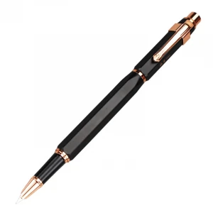 gift calligraphy WINGSUNG 095 pentagon 2.6 ink cartridge metal fountain pen set luxury  with push converter