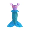 Girls Little Mermaid Ariel Cosplay Dress Up For Children Halloween Birthday Party Costumes