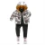 Import Girls Wholesale Custom Baby Children Down Bomber Jackets Silver Kids Winter Hooded Jacket from China