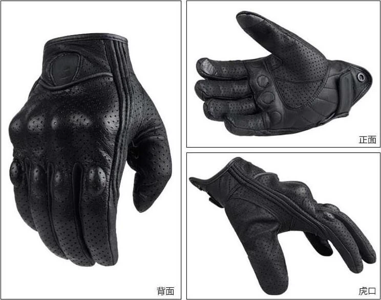 Glove Motorcycle Premium Goatskin Leather Touchscreen Ready To Ship For Men Motorbike Motocross Gear Protect Wear Racing gloves
