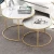 Import Golen Modern marbling round tea table sofa side simple wrought steel coffee table from China
