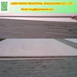 Good quality and best price 1220*2440*18mm Poplar Block board for furniture, China exporter