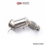 Growling Sound Auto Parts Stainless Steel Downpipe Manifold With Heat Shield For BMW Z4 G29 2.0T MYHeader