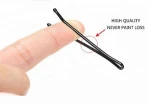 Hair accessory custom metal black bobby hairpin