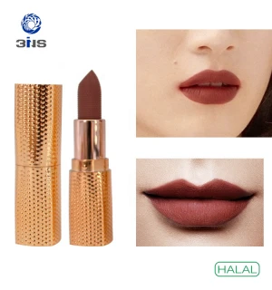 HALAL JAKIM OEM/ODM HALAL 3insPrivate label cosmetics makeup make your own women lipstick Matte lipstick