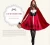 Import halloween costumes for women  cosplay little red riding hood fantasy game 2pcs dress from China