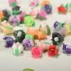 handmade polymer clay flower shaped beads Polymer Clay Flower Beads