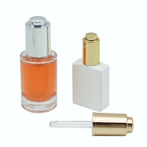Haodexin 10ml 15ml 20ml 30ml 50ml 60ml 100ml matte gold droppers bottles sprayers pumps cover cap with droppers glass pipettes
