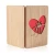 Import Heart shaped Bamboo Greeting Card Handmade with Real Bamboo Wood wooden gift crate from China