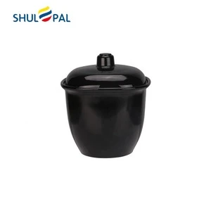 Heat resistant black opal glassware sugar bowl