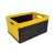 Heavy Duty Plastic Foldable Stackable Hardside Sold Sild Storage  Collapsible Crate