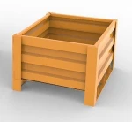Heavy duty storage cage welded wire mesh container