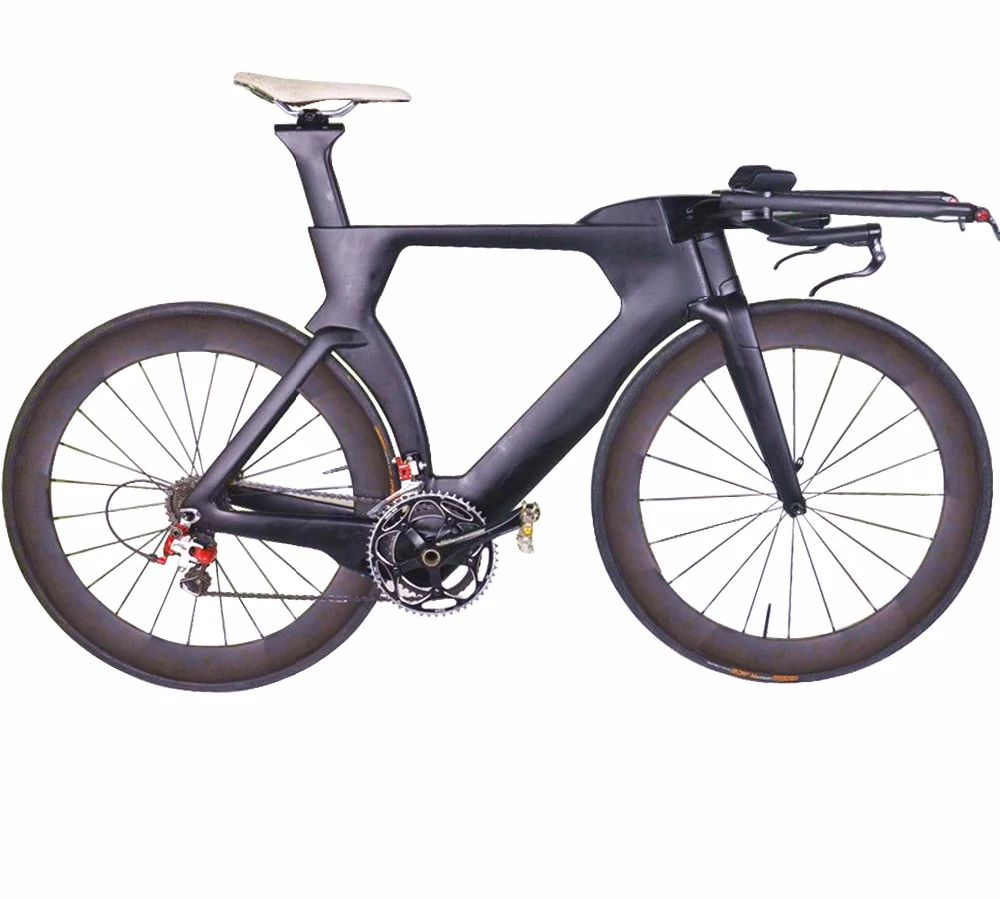 Hidden brake Di2 Carbon Triathlon&amp;Time Trial&amp;TT Bike Frame TT Carbon Frameset
