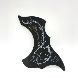 High-end flower and bird protection shape guitar shield