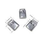 High fashion zinc alloy drawstring rope platy cord end lock spring stopper custom cord stopper