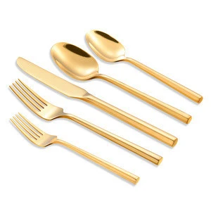 High-grade Stainless Steel Gold-plating Flatware set 12pcs /Cutlery set/Dinner Knife,fork,spoo/Tableware /Gift of Promotion G57