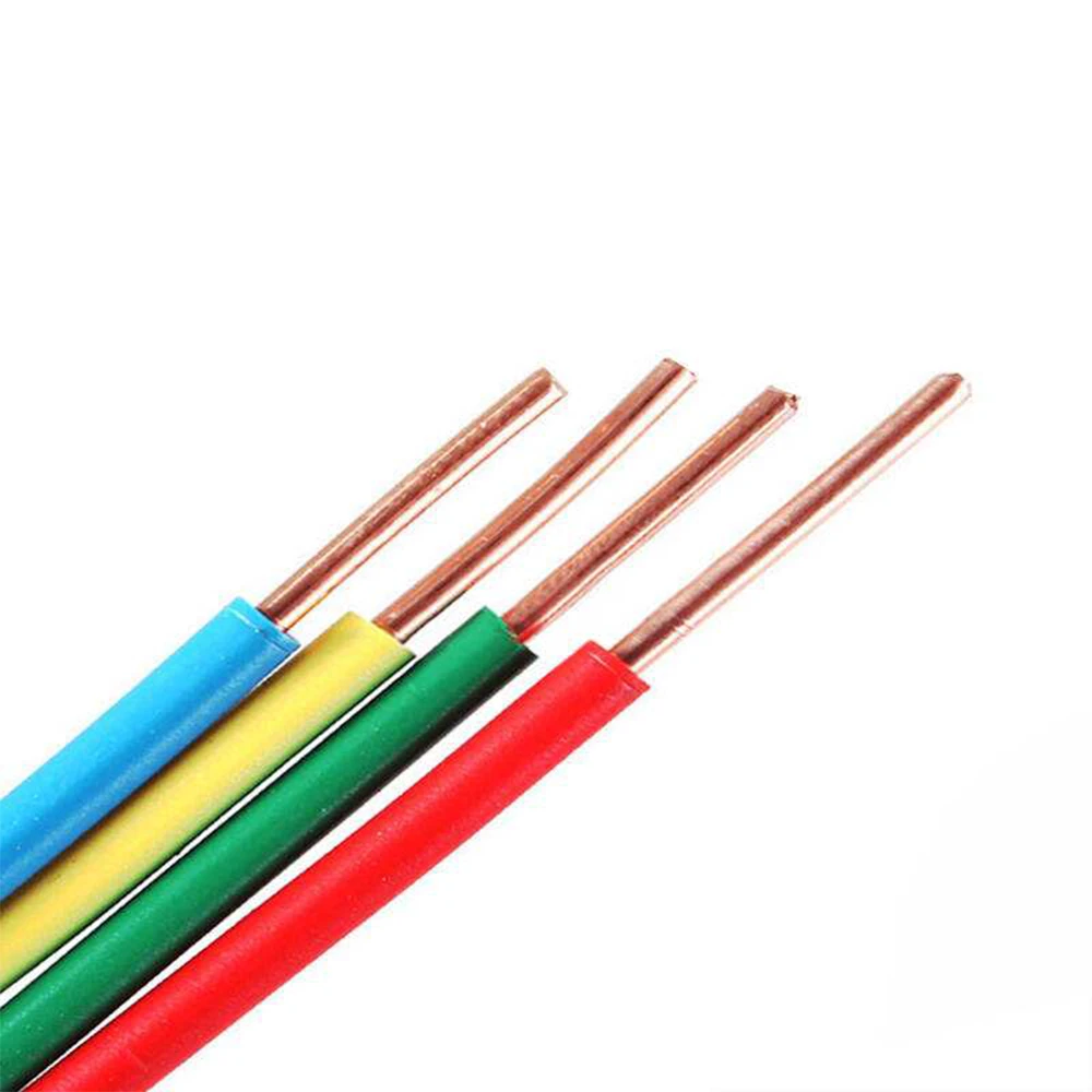 high quality 1.5mm 2.5mm 4mm 6mm 10mm single core copper pvc house wiring electrical cable and wire price building wire